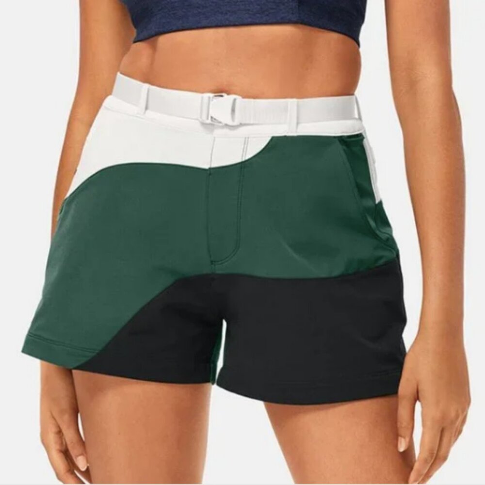 Outdoor Voices RecTrek Shorts Black / Hunter / Bone